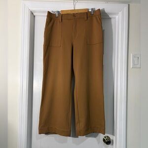 LOFT Wide Leg Pants in Camel Brown